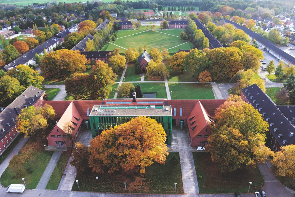 Image of the Constructor University campus taken from above.